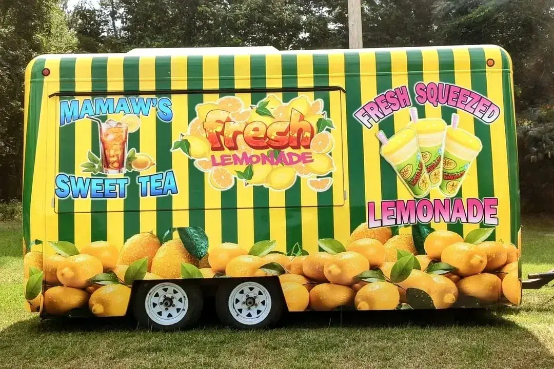 Concession trailer wrap - Mamaw's Fresh Lemonade