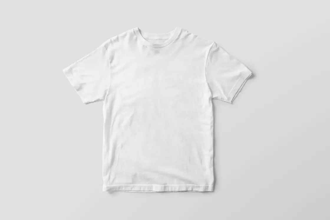 Plain white T-shirt photograph